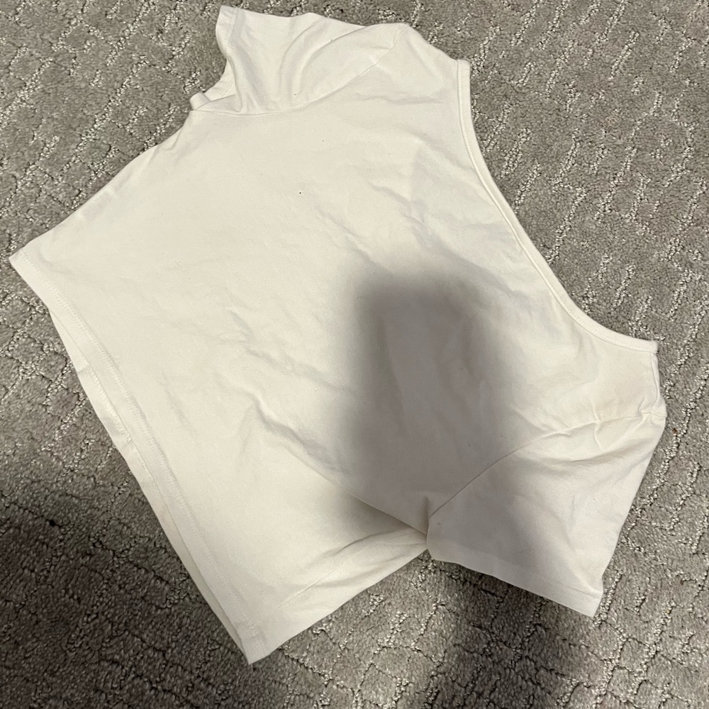 White crop top